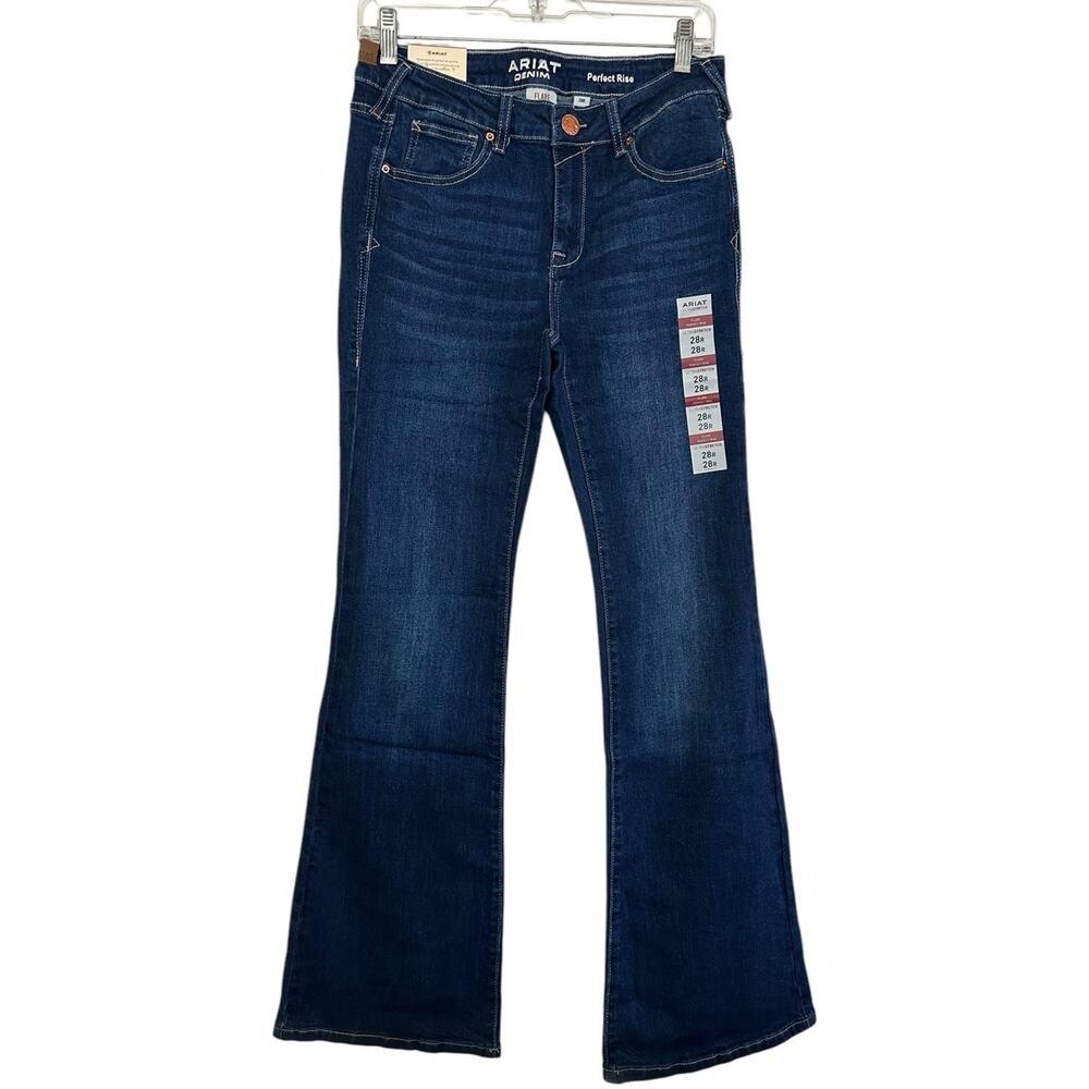 ARIAT Women's Ultra Stretch Perfect Rise Katie Flare Jean 28R - Picture 3 of 16